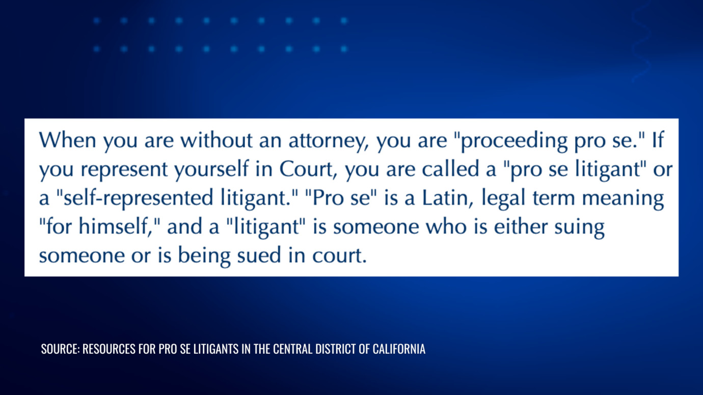 Explanation of 'pro se' litigants, defining self-representation in court and the meaning of the legal term 'pro se'