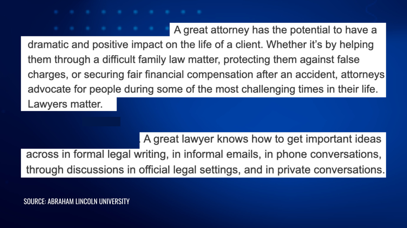 Highlights the impact of great attorneys in clients' lives, emphasizing their role in advocacy during challenging times and their essential communication skills