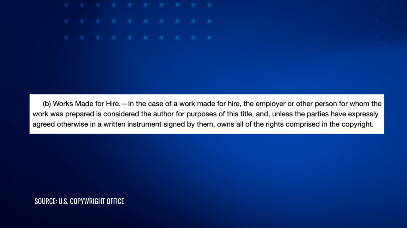 U.S. Copyright Office explaining copyright ownership rules for works made for hire