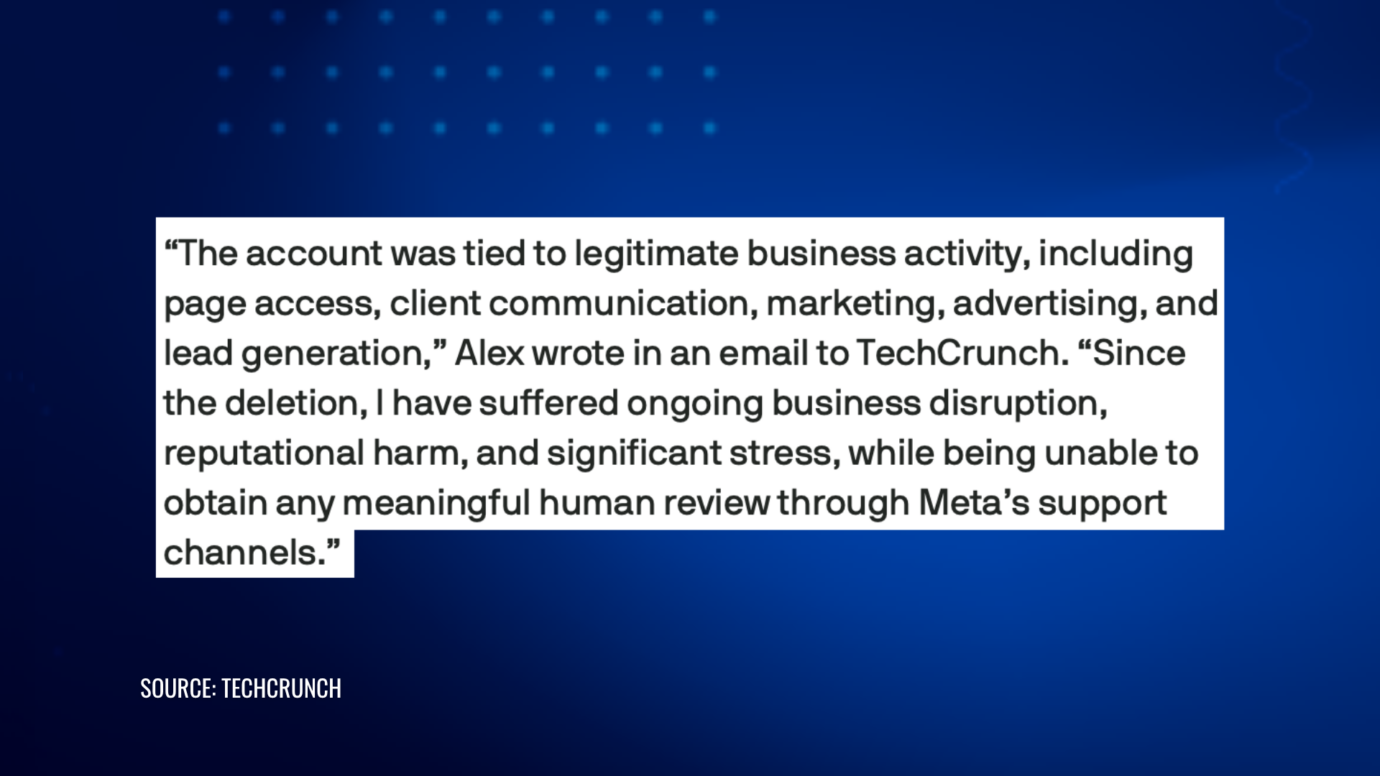 Meta Verified subscriber says support agents dismissed her ban appeal tickets